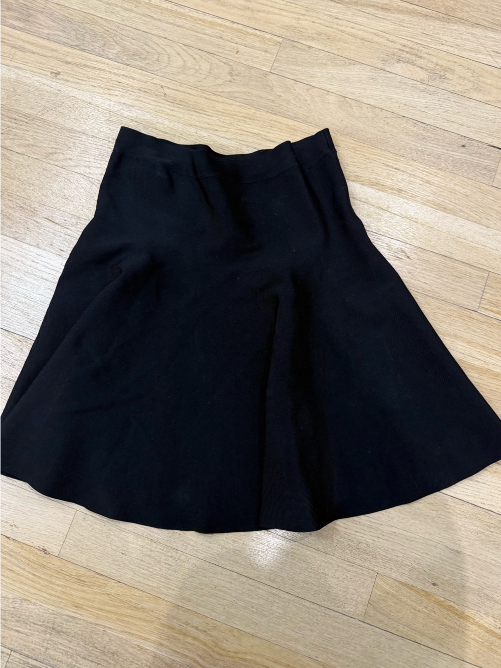 BCBGMaxAzria Black Flared Skort